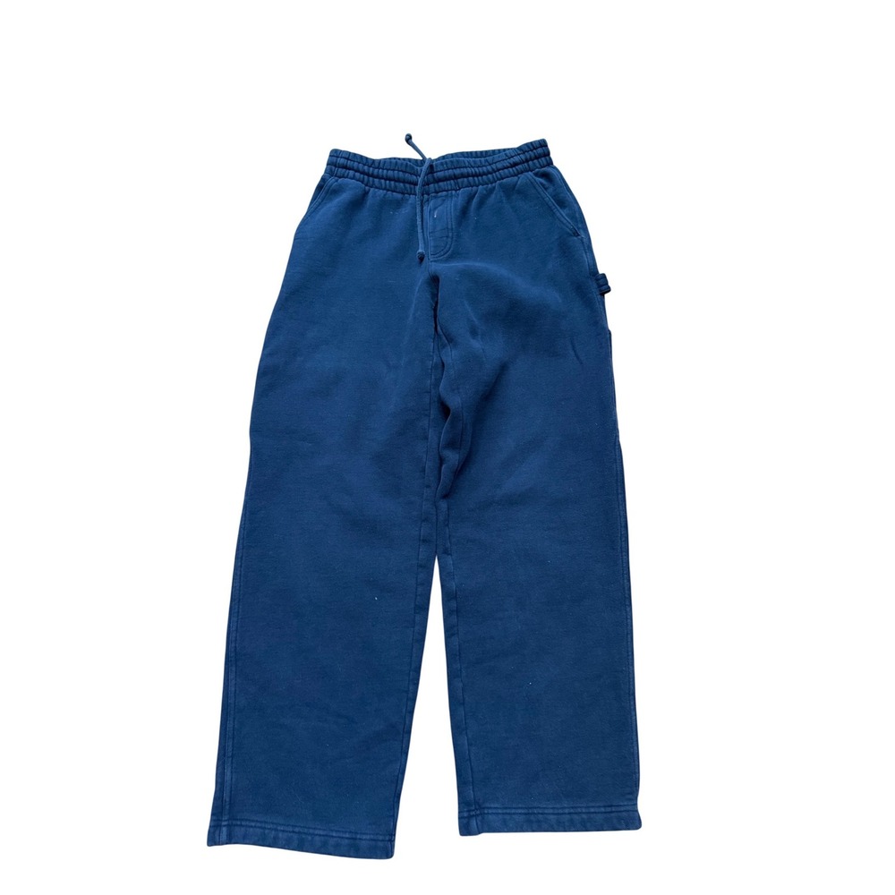 TNA Aritzia Cozy Fleece Mega Fit Cargo Sweatpants Navy Blue Women's Size Small